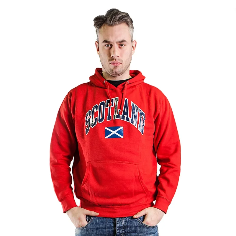 scotland harvard hoodie red print