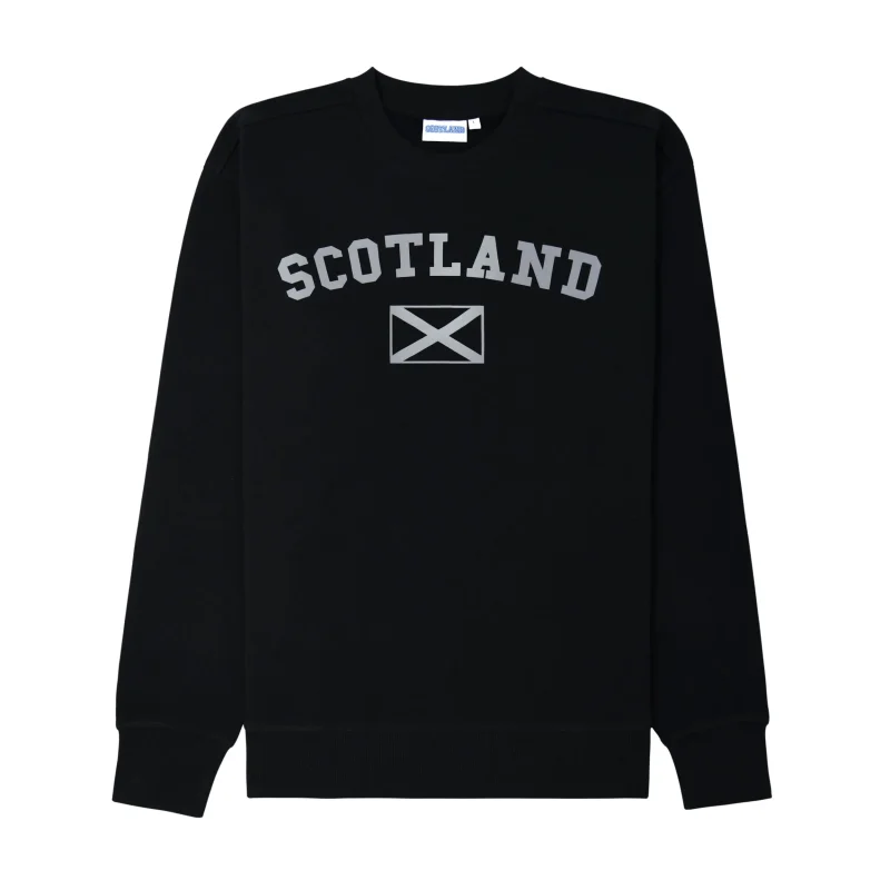 scotland harvard reflective crew sweatshirt