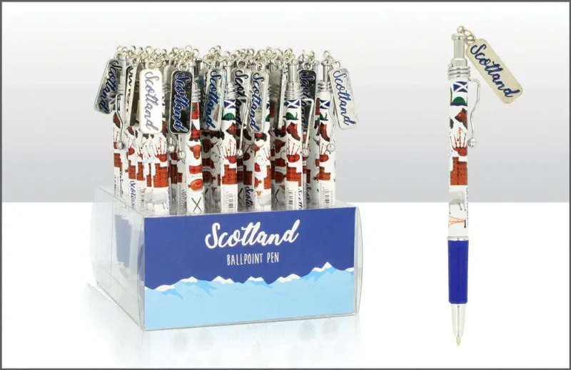 scotland icons clip charm wavy pen