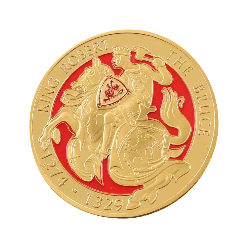 scotland king bruce horse coin magnet