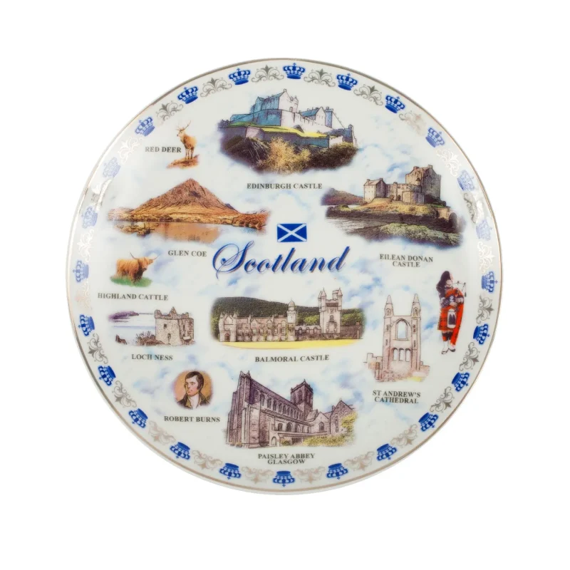 scotland landmarks 8 piece dinner set