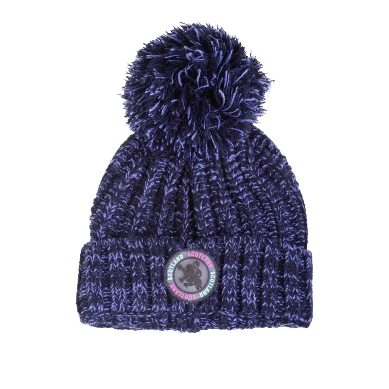 scotland lion bobble hat flek logo