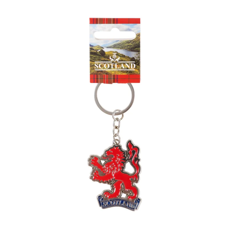 scotland lion metal keyring