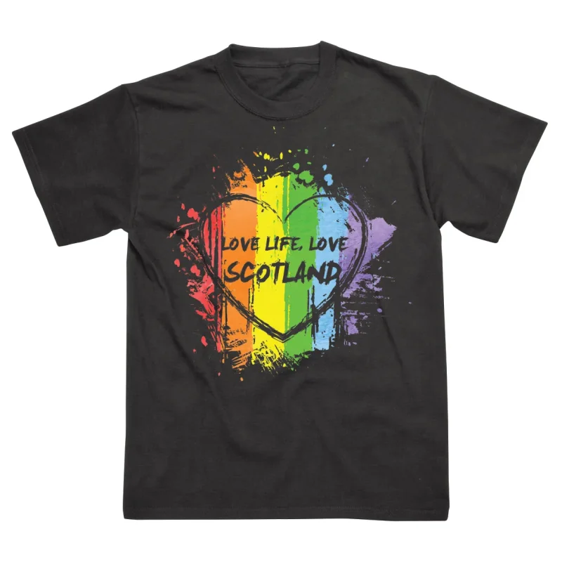 scotland love life graphic tee