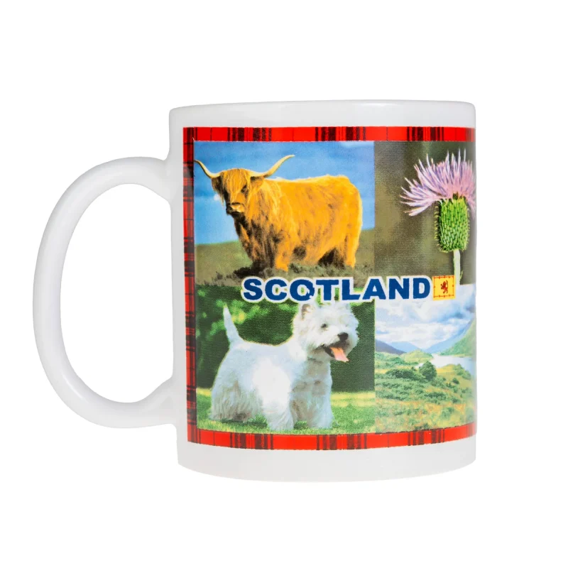 scotland picture mug white ceramic