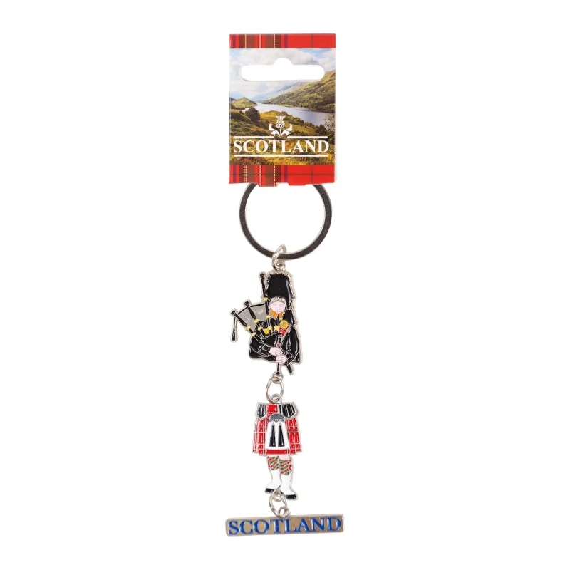 scotland piperman keyring classic design