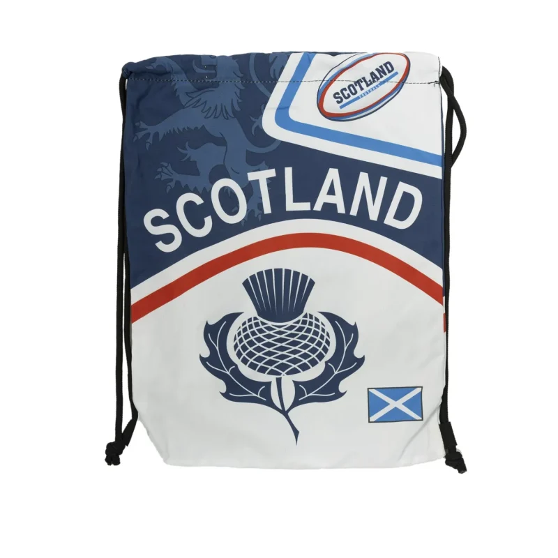 scotland rugby drawstring bag