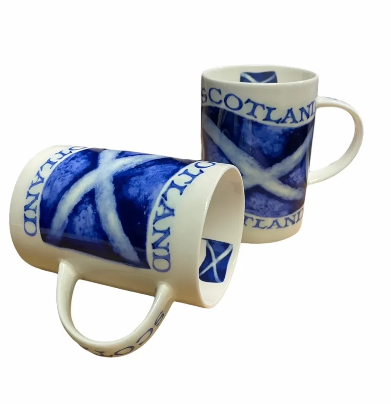 scotland saltire ceramic mug for tea coffee