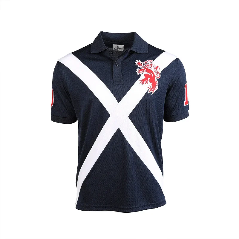 scotland saltire lion rampant polo shirt cooldry