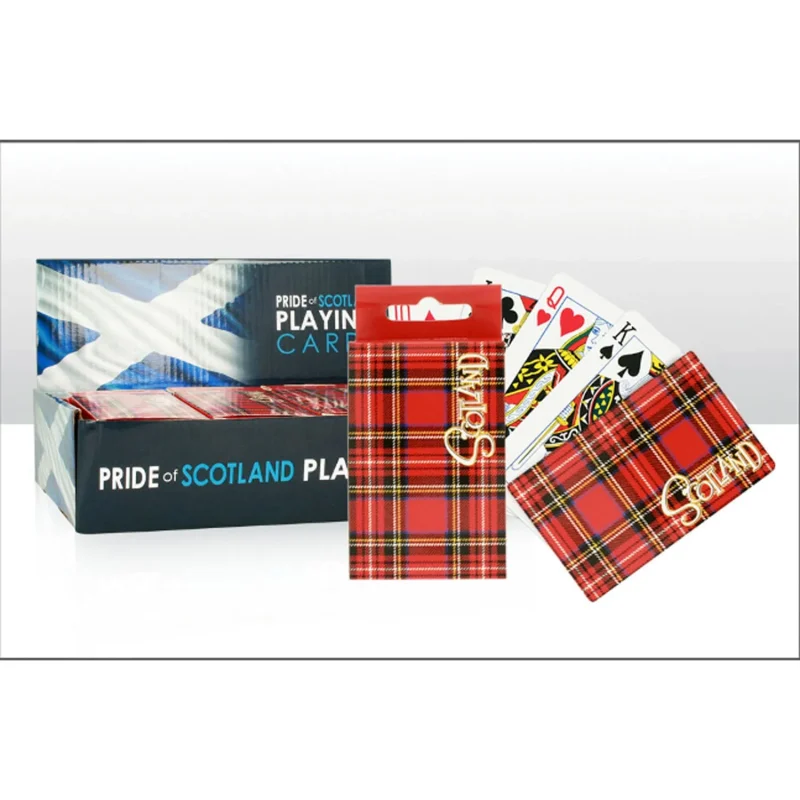 scotland saltire playing cards fun unique design