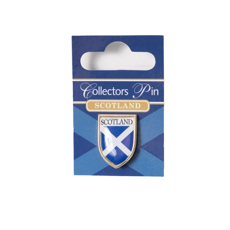 scotland saltire shield collectible pin