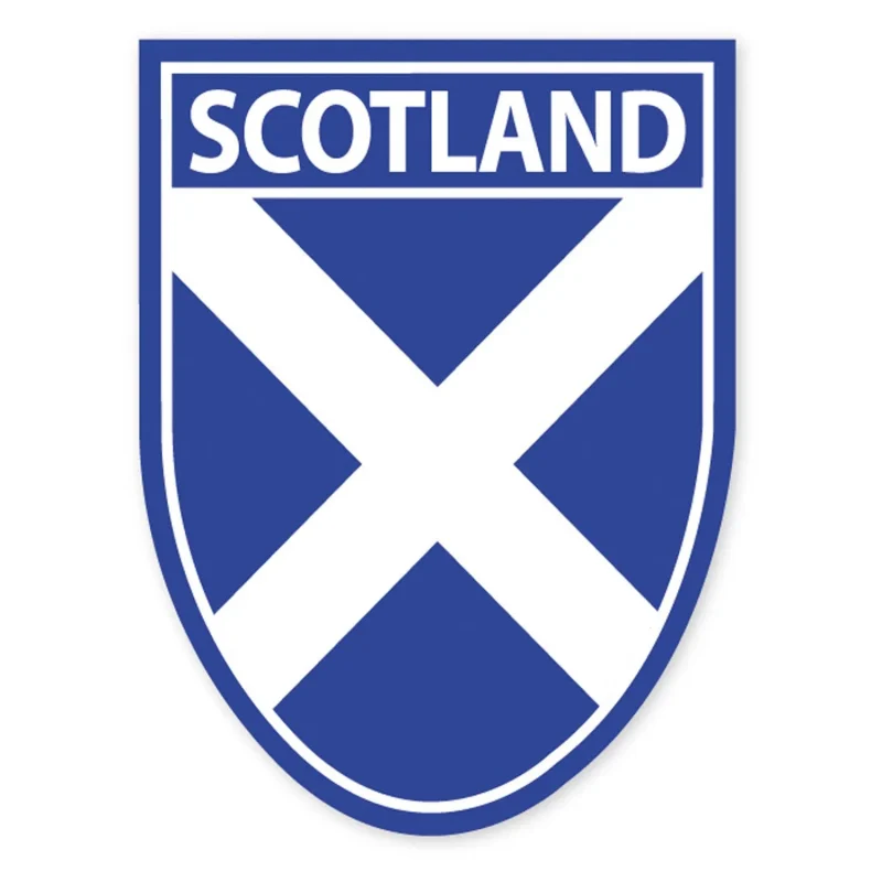 scotland saltire shield vinyl decal