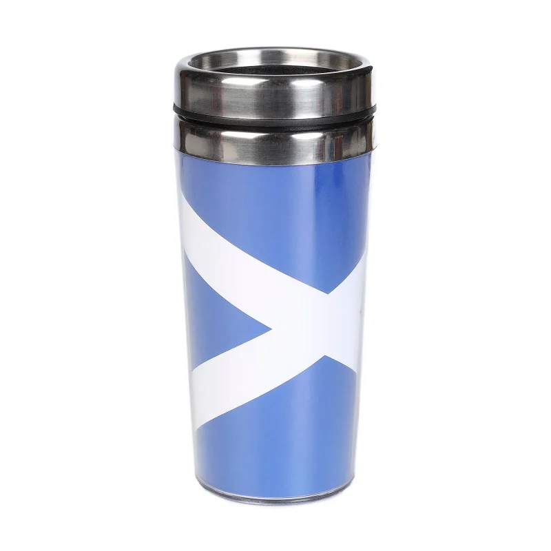 scotland saltire travel mug stainless steel