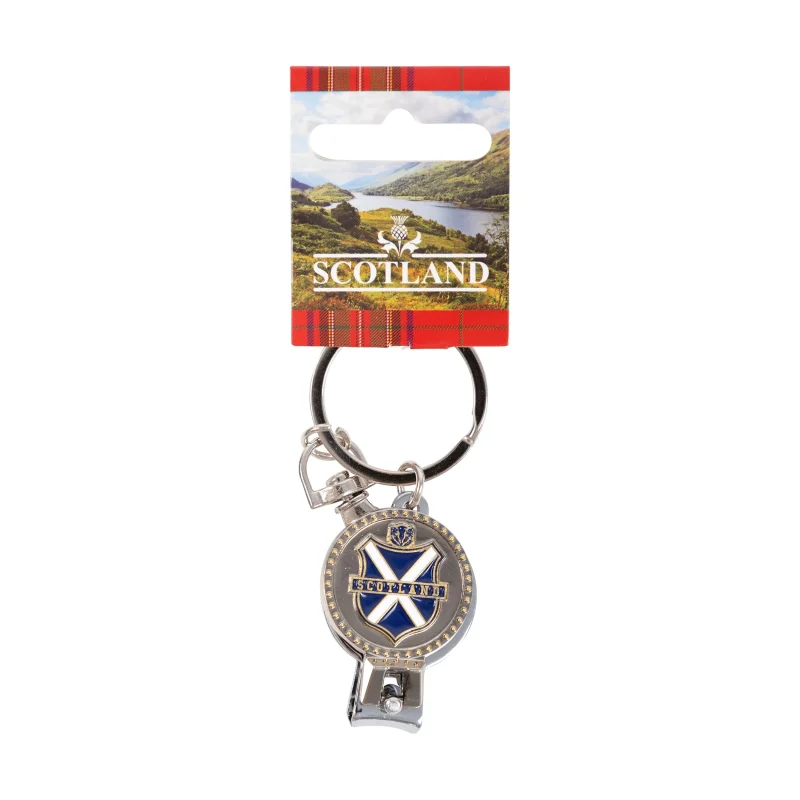 scotland shield nail clipper keyring