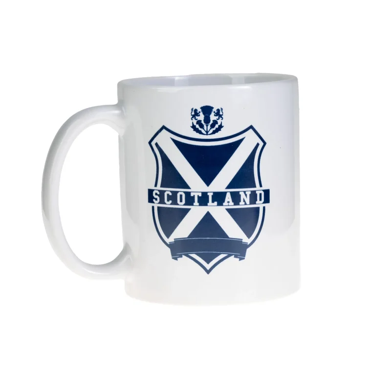 scotland shield white mug