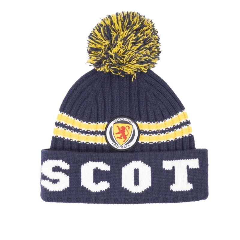 scotland soccer beanie hat