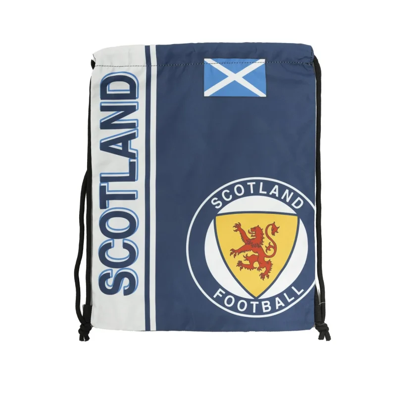 scotland soccer drawstring training bag