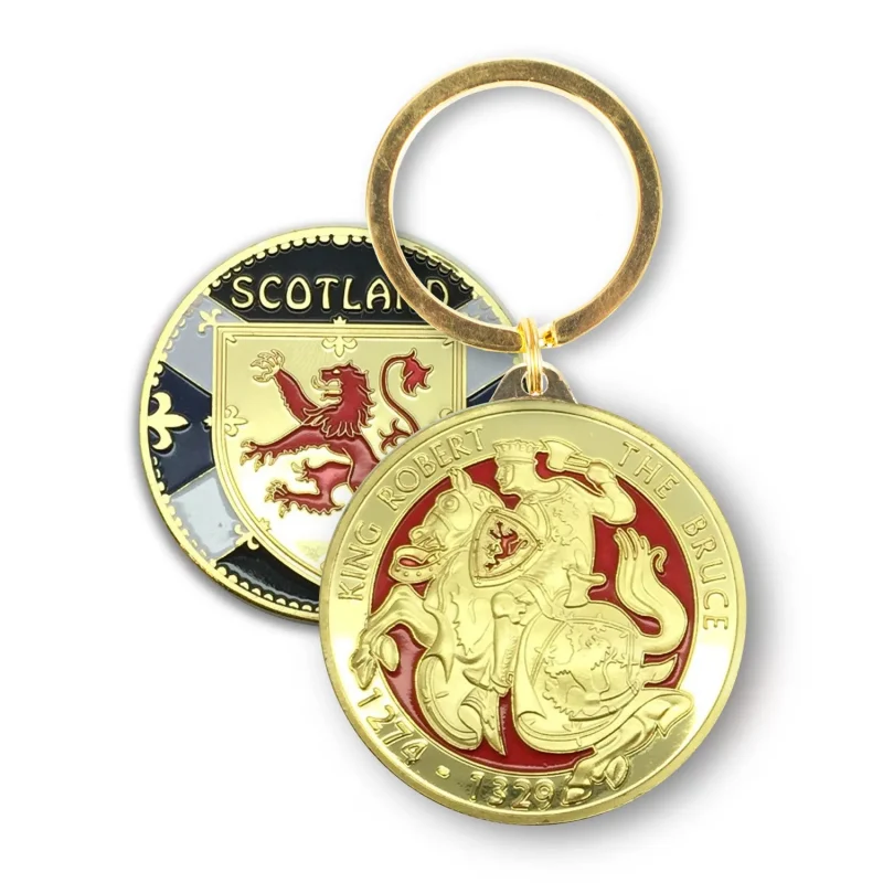 scotland souvenir keyring king bruce horse