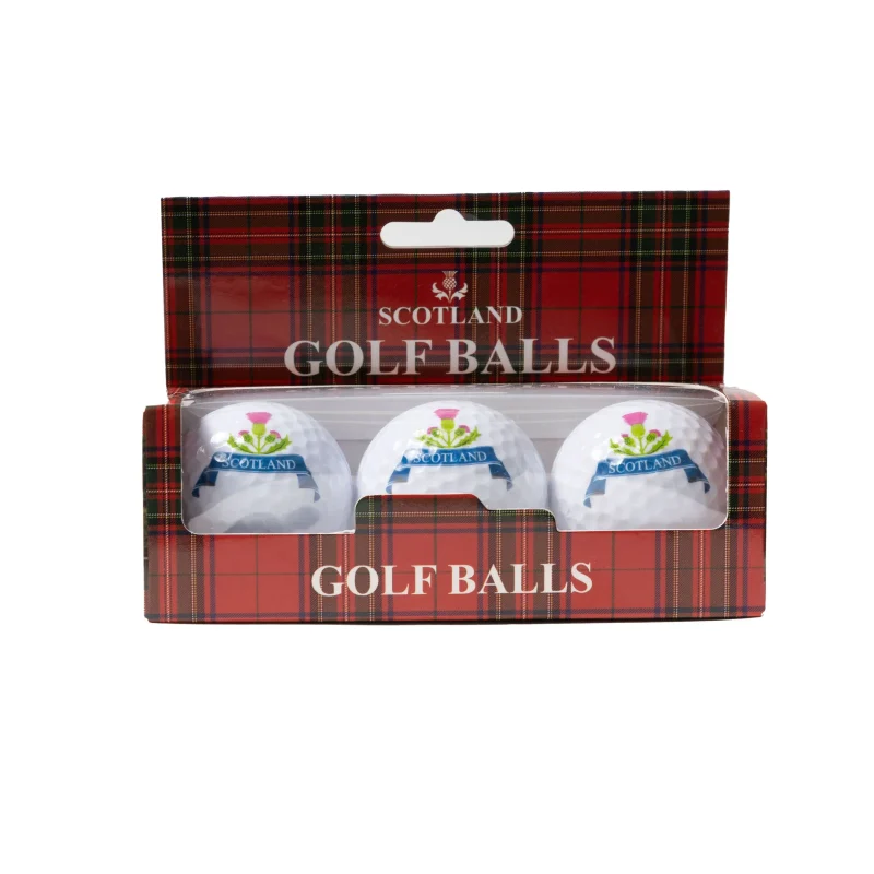 scotland thistle 3 pack golf balls