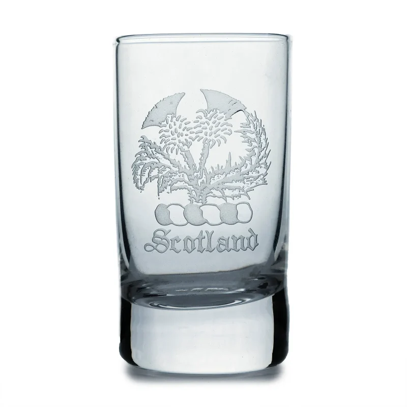 scotland wreath crystal shot glass by collins