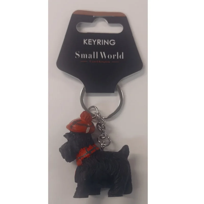 scottie dog keyring adorable pet keychain