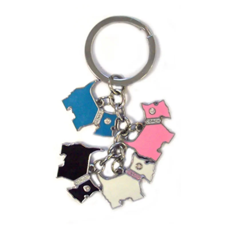 scottie dog keyring multi design