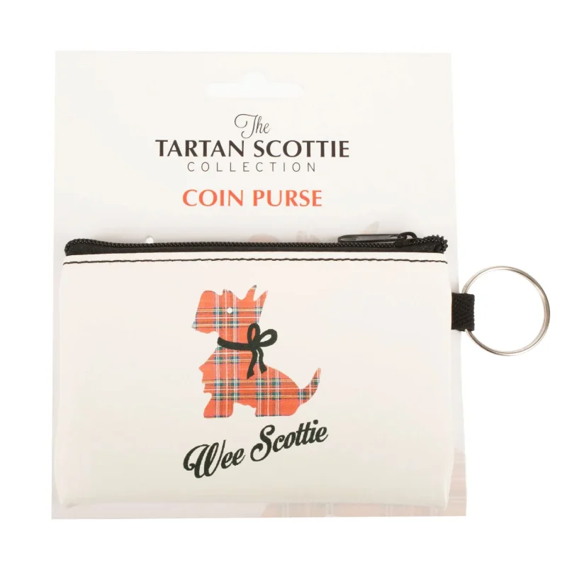 scottie dog tartan coin purse