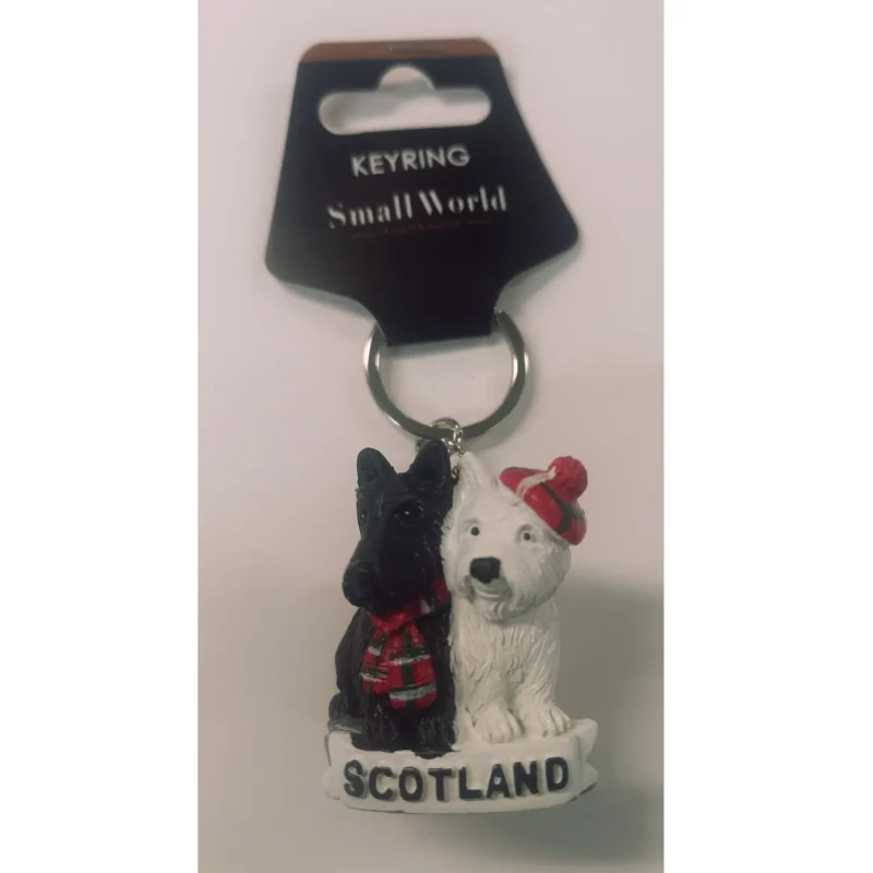 scottie nessie engraved keyring