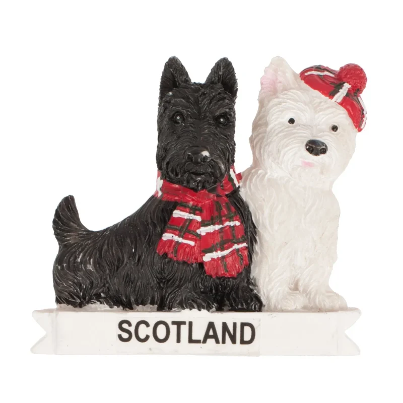 scottie westie dog fridge magnet