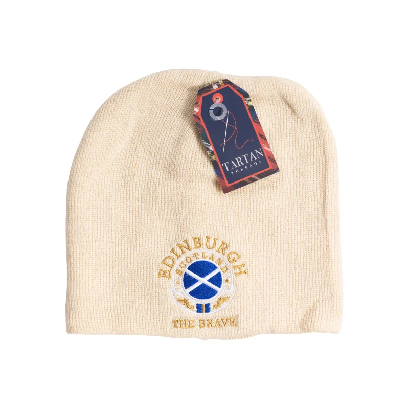 scottish beanie hats brave flag circle