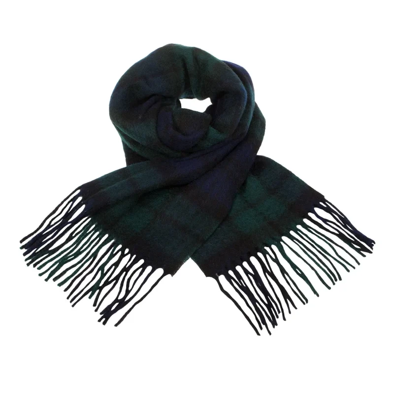 scottish black watch tartan scarf lambswool