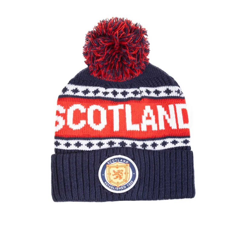 scottish bobble hat for winter