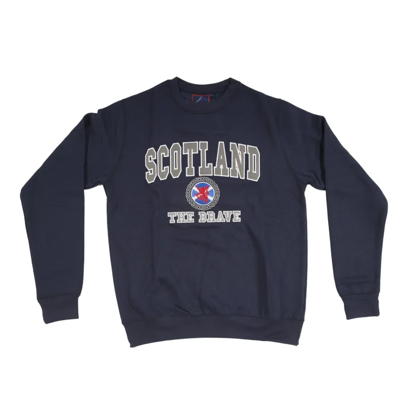 scottish brave embroidered celtic flag sweatshirt