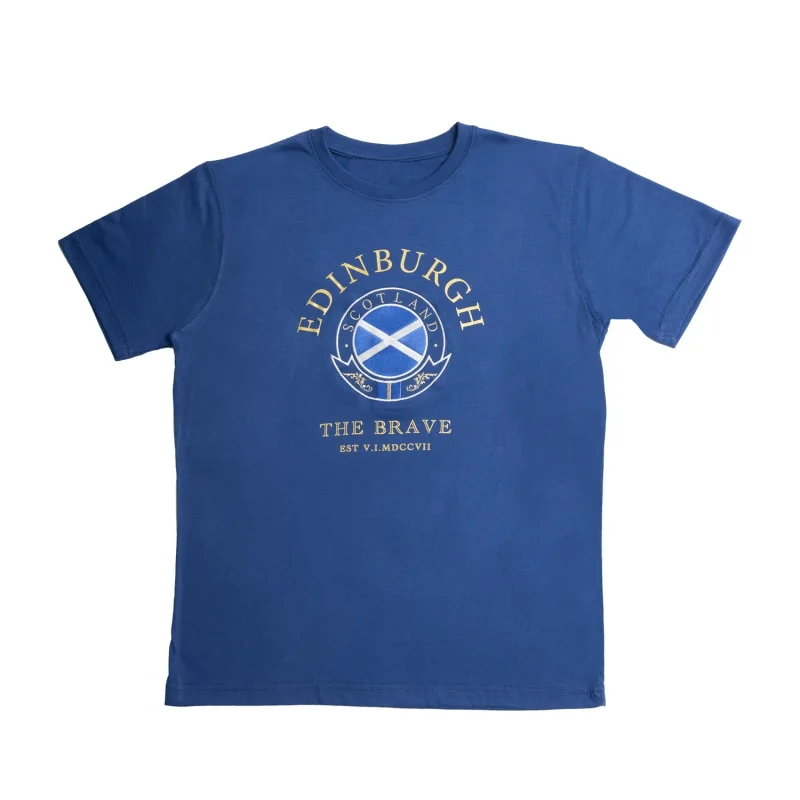 scottish braveheart flag circle gold t shirt