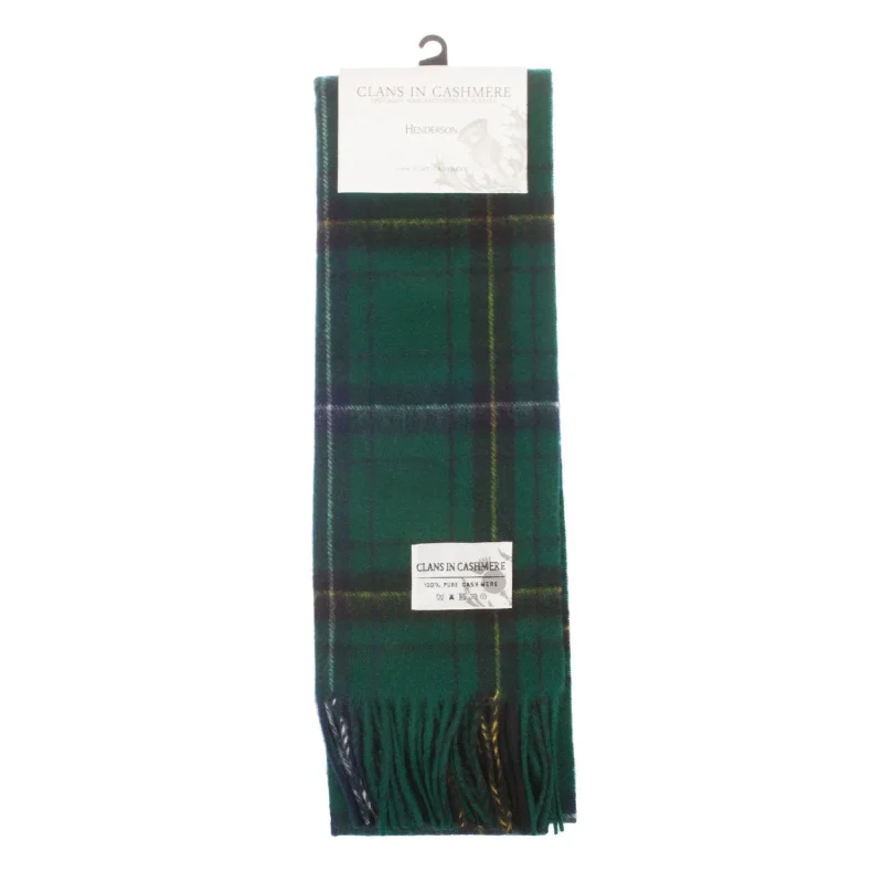 scottish cashmere clan scarf henderson tartan