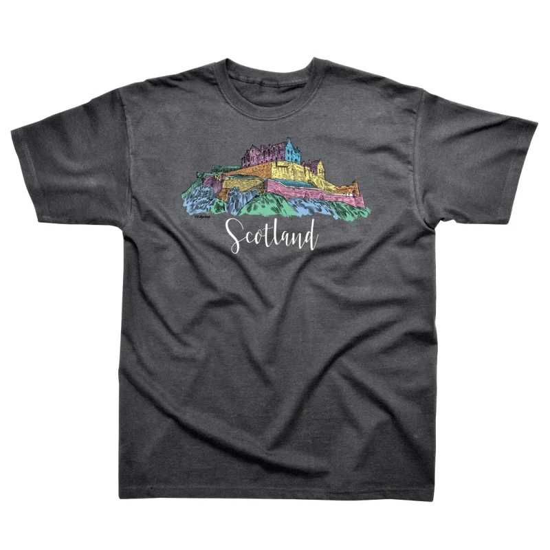 scottish castle graphic tee