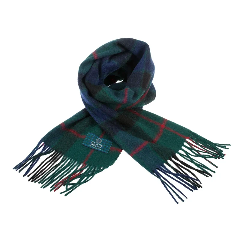 scottish clan gunn lambswool tartan scarf