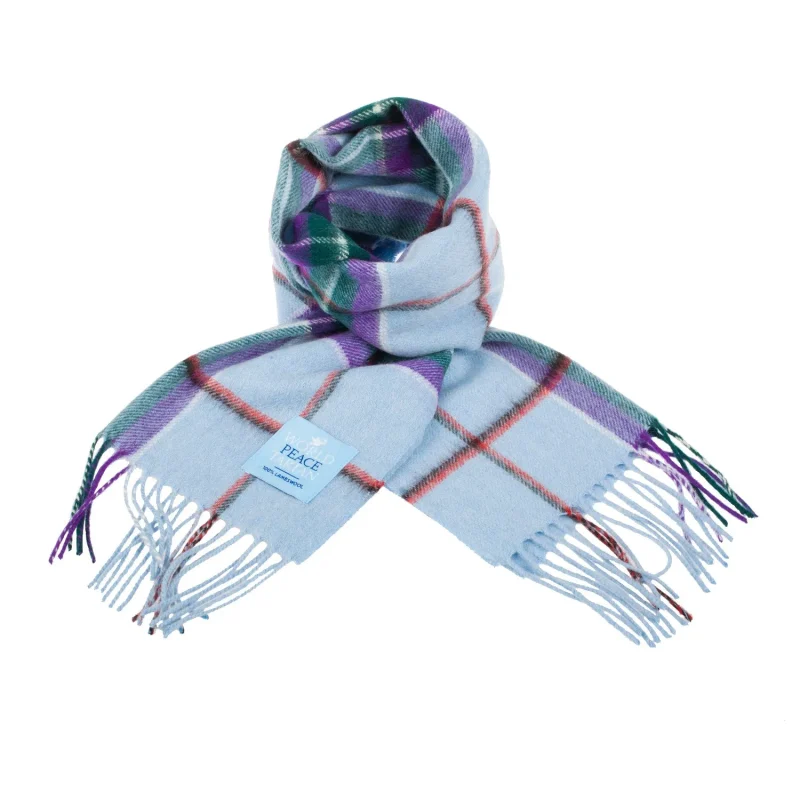 scottish clan tartan lambswool scarf