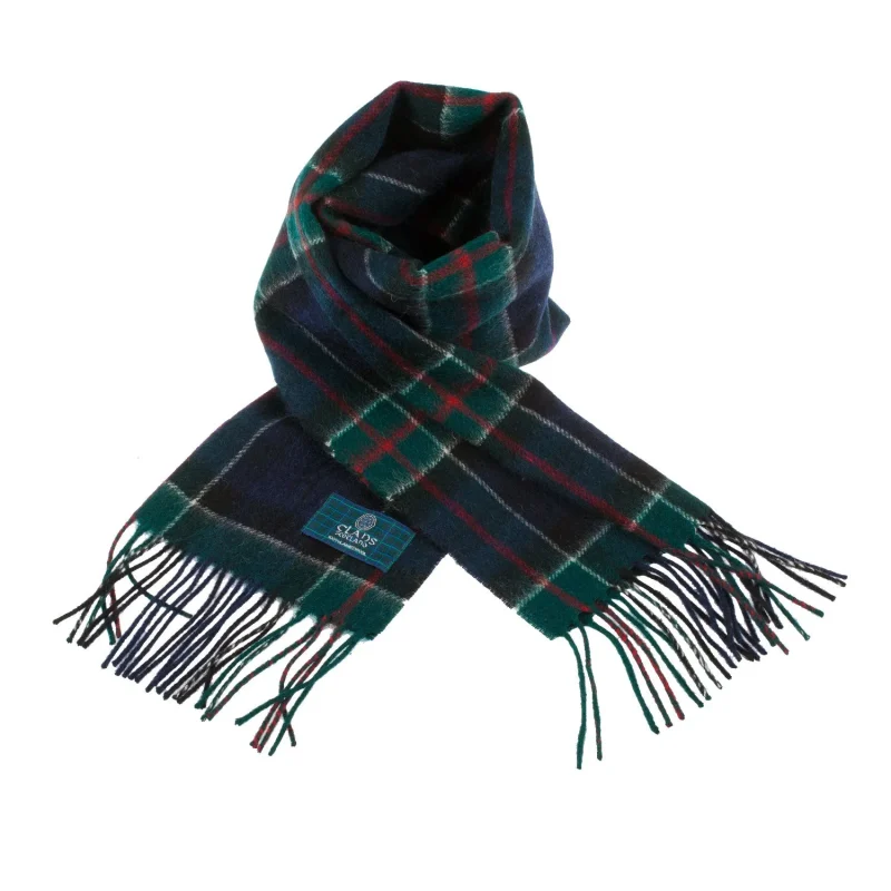 scottish colquhoun tartan lambswool scarf