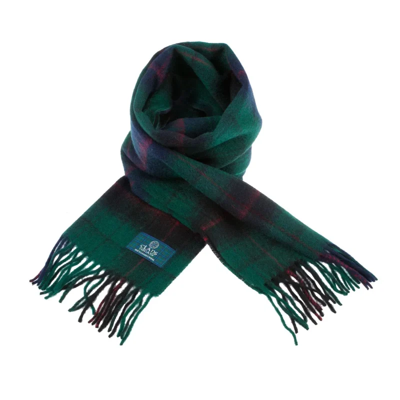 scottish davidson tartan lambswool scarf