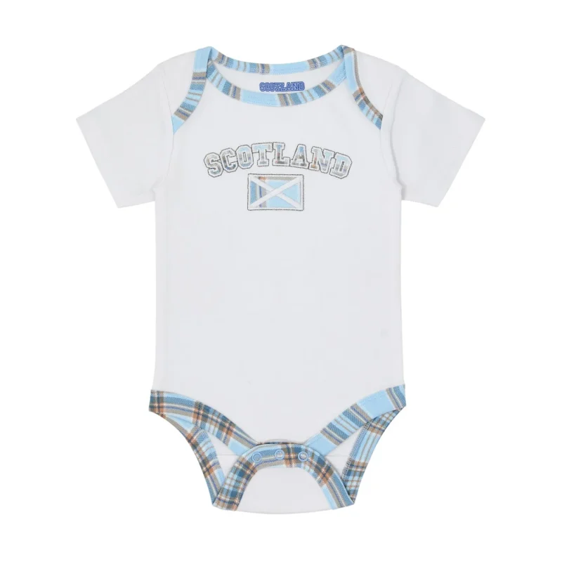 scottish flag babygrow for infants