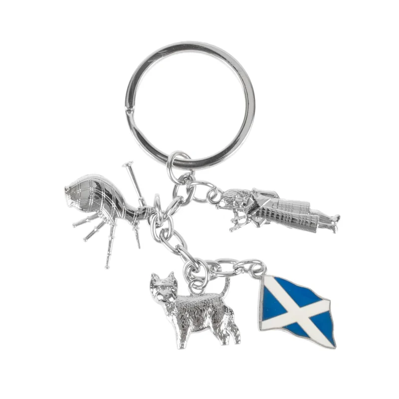 scottish flag bagpipe westie mtl charm