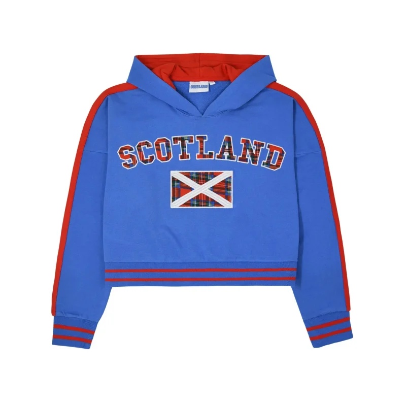 scottish flag crop hoodie