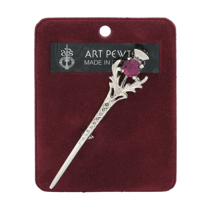 scottish kilt pin thistle design