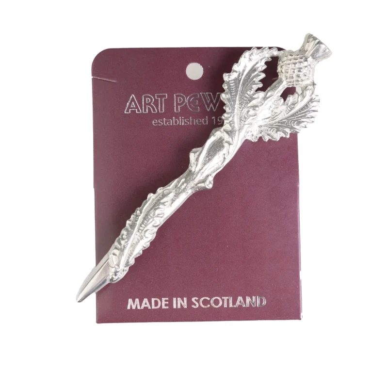 scottish kilt pin with thistle design