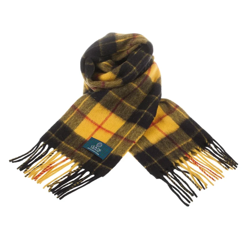 scottish lambswool macleod tartan scarf