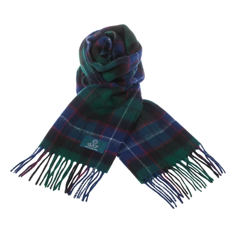 scottish lambswool tartan scarf by mitchell