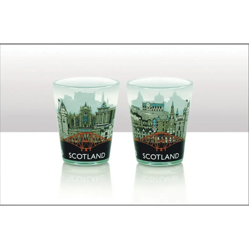 scottish landmarks shot glass collection