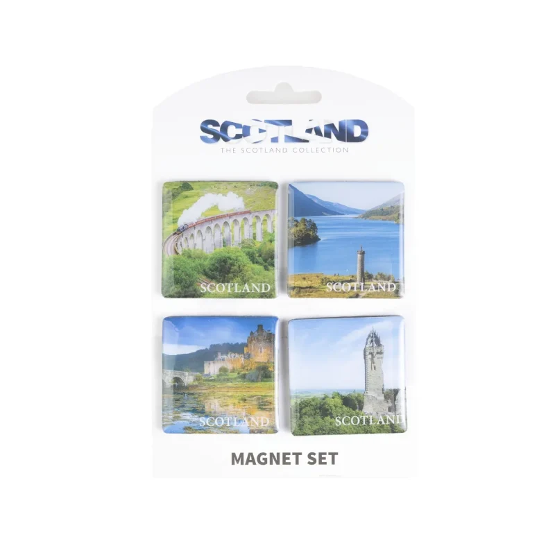 scottish landscapes 4 pack magnet set