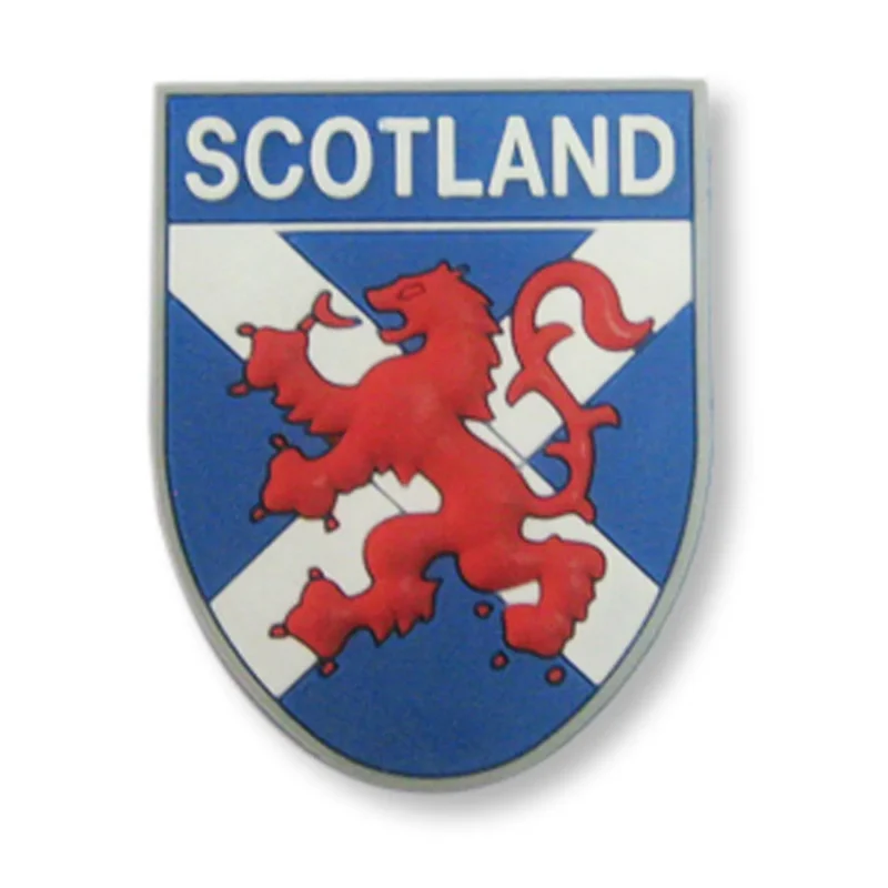 scottish lion rampant pu magnet saltire